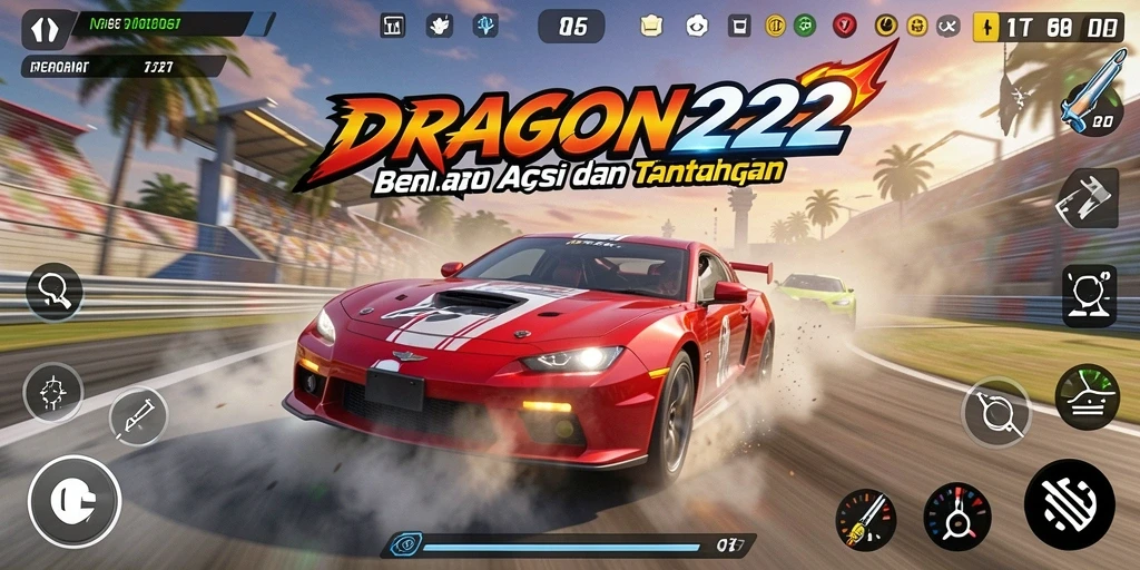 Tampilan gameplay menegangkan dan penuh aksi dalam DRAGON222.