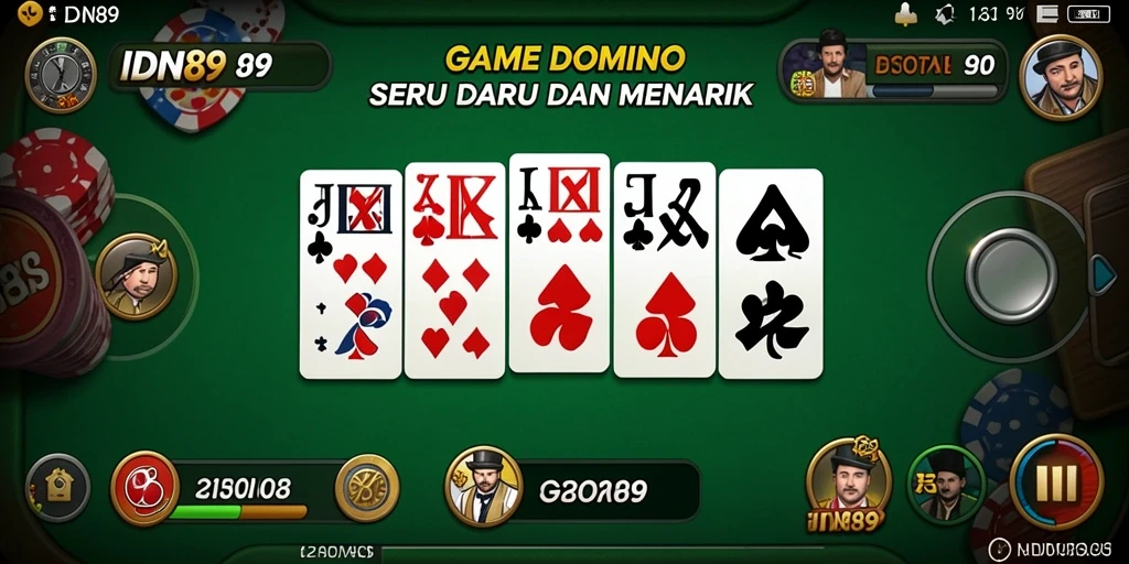 Tampilan screenshot IDN89 dengan gameplay domino yang seru.