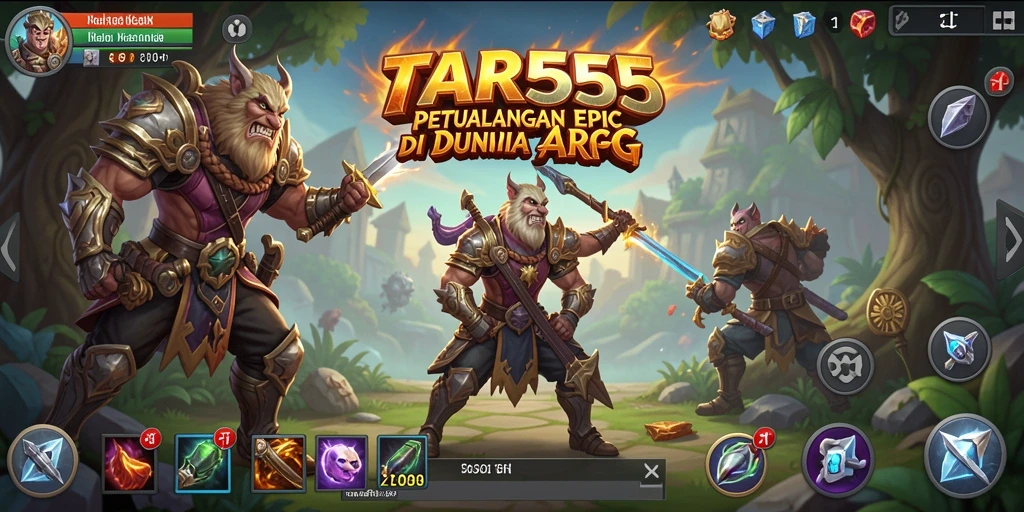 Tampilan gameplay TAR555 yang mendebarkan di dunia ARPG.